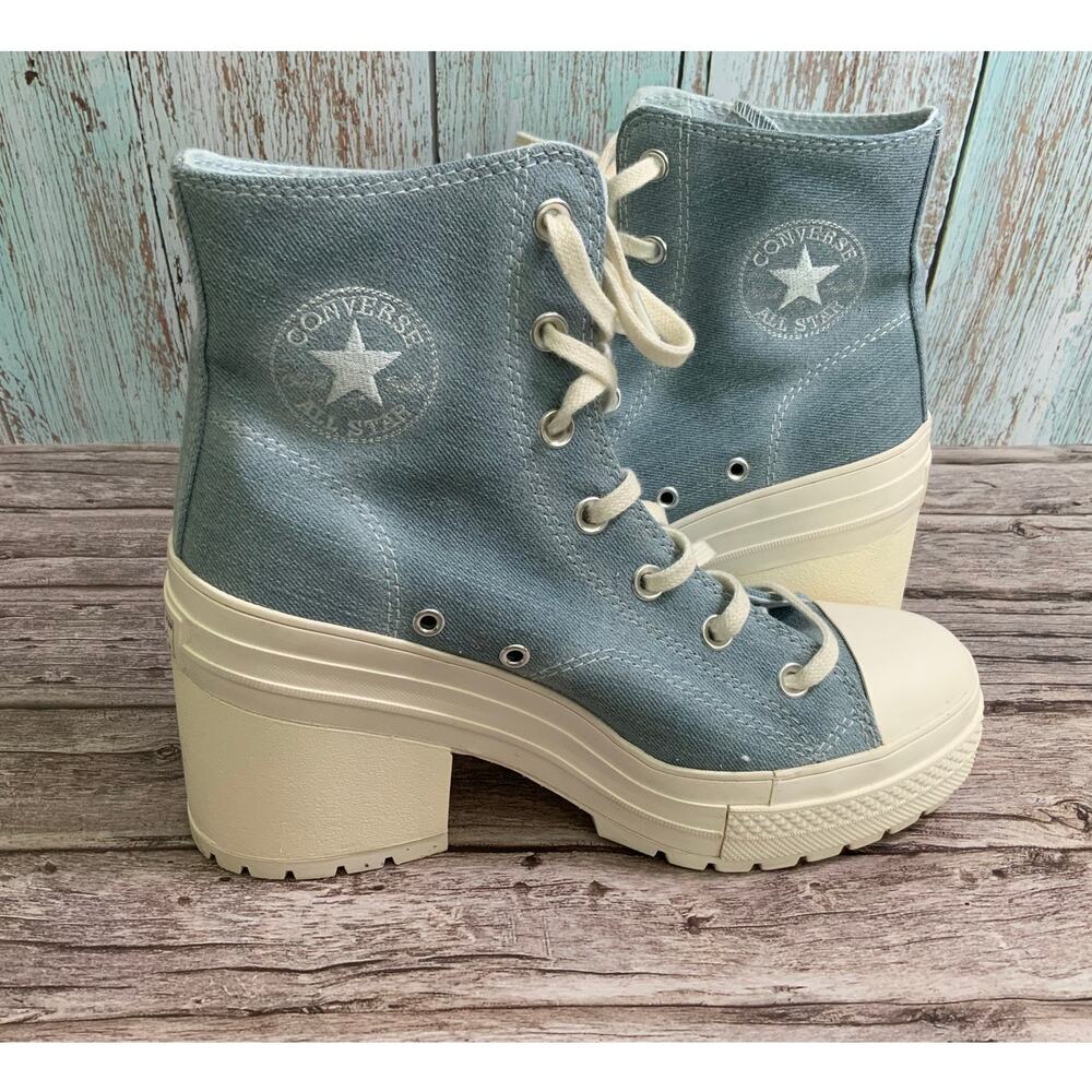 Converse Denim 70 De Luxe Platform Sneakers Women's Size 9.5 Festival Ready